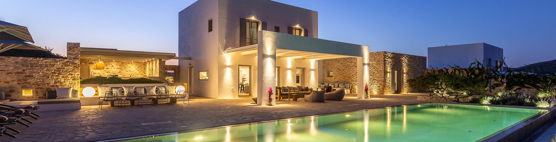 Paros Antiparos Luxusvilla Ferinhaus mit Pool und Meerblick