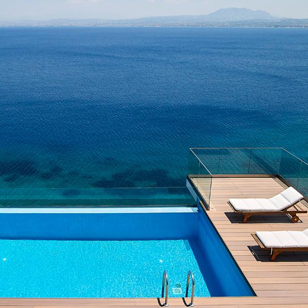 Ferienhaus kreta Luxusvilla mieten griechenland privater pool meerblick sandstrand finest greek villas cape haven