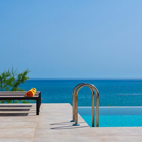 Ferienhaus kreta Luxusvilla mieten griechenland privater pool meerblick sandstrand finest greek villas